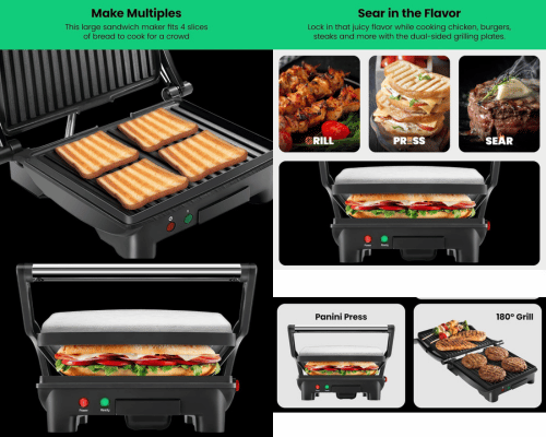 Best Panini Press with Removable Plates