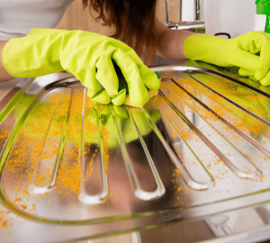 remove rust from stainless steel sink