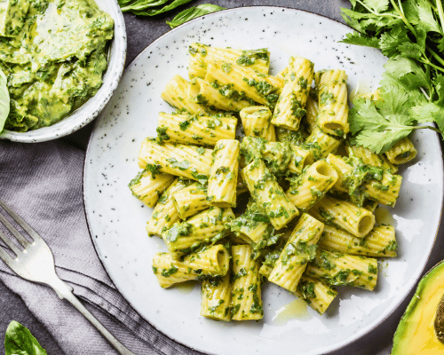 Avocado Pesto,White Bean Bucatini,Avocado