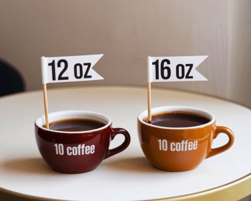 12 oz vs 16 oz Coffee