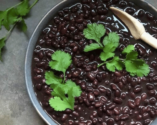 pot of black beans