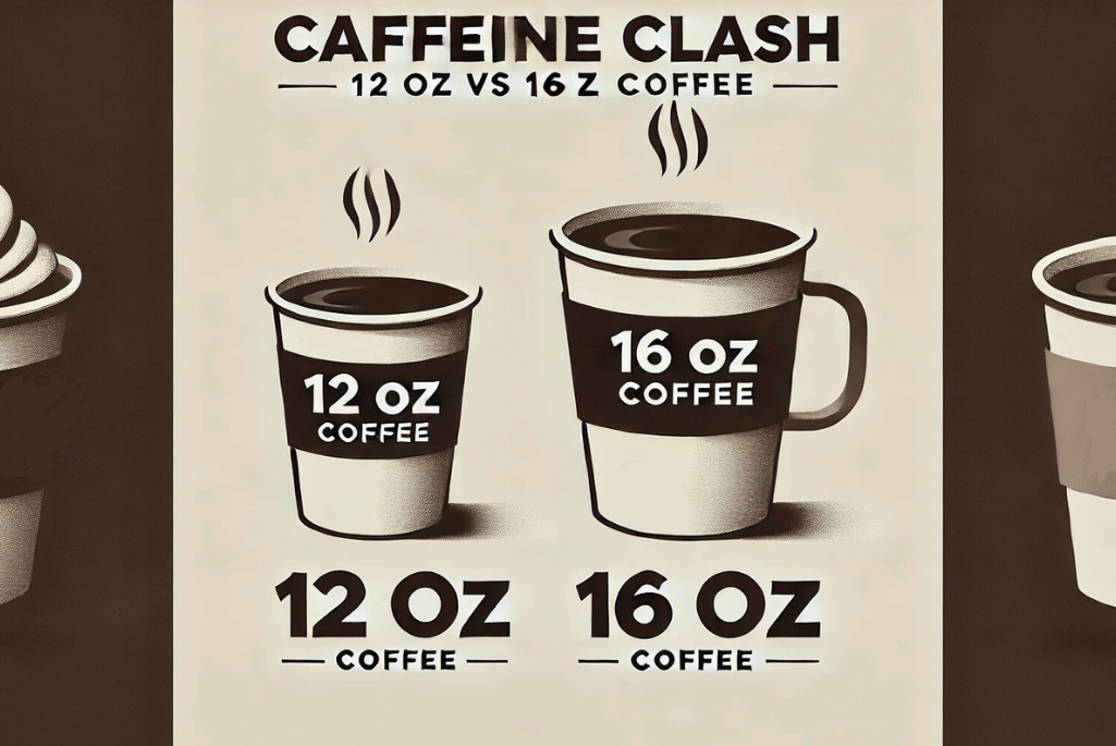 Caffeine Clash Which Size Wins - 12 oz vs 16 oz Coffee