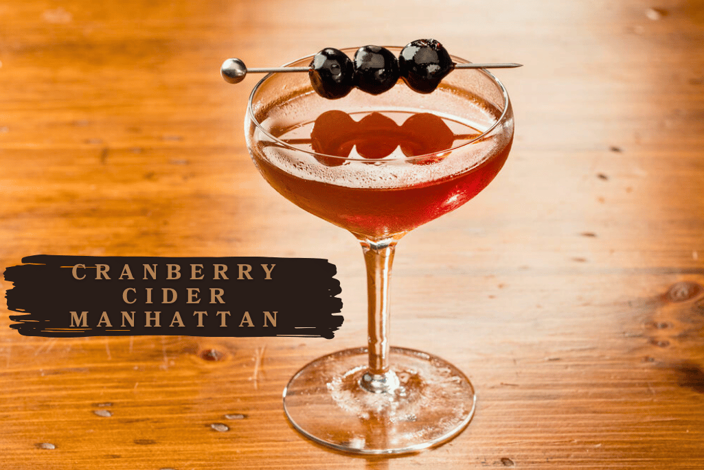 Cranberry Cider Manhattan