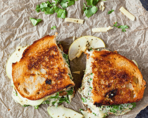 Grilled Cheese and Kale Salad