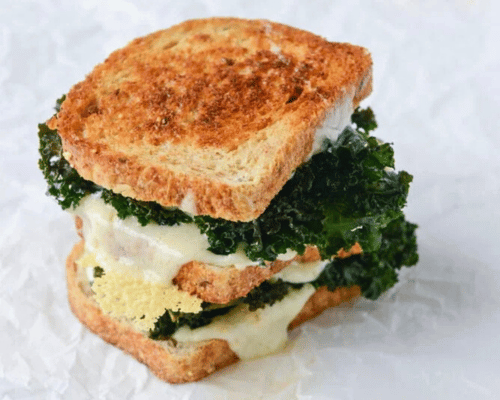 Grilled Cheese and Kale Salad