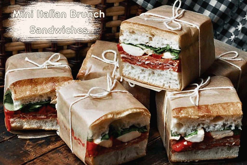 Mini Italian Brunch Sandwiches