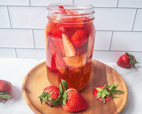 Recipe for Quick Pickled Strawberries,Strawberries