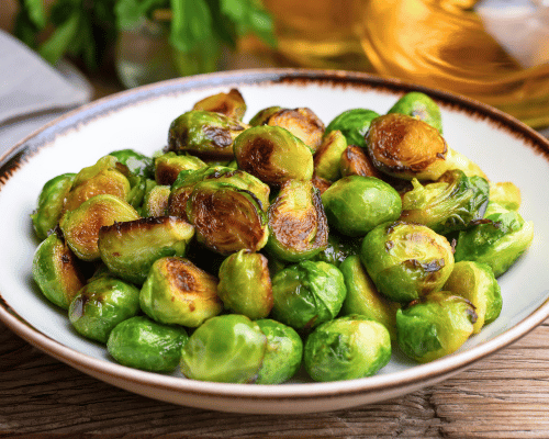 Roasted Brussels Sprouts and Acorn Squash